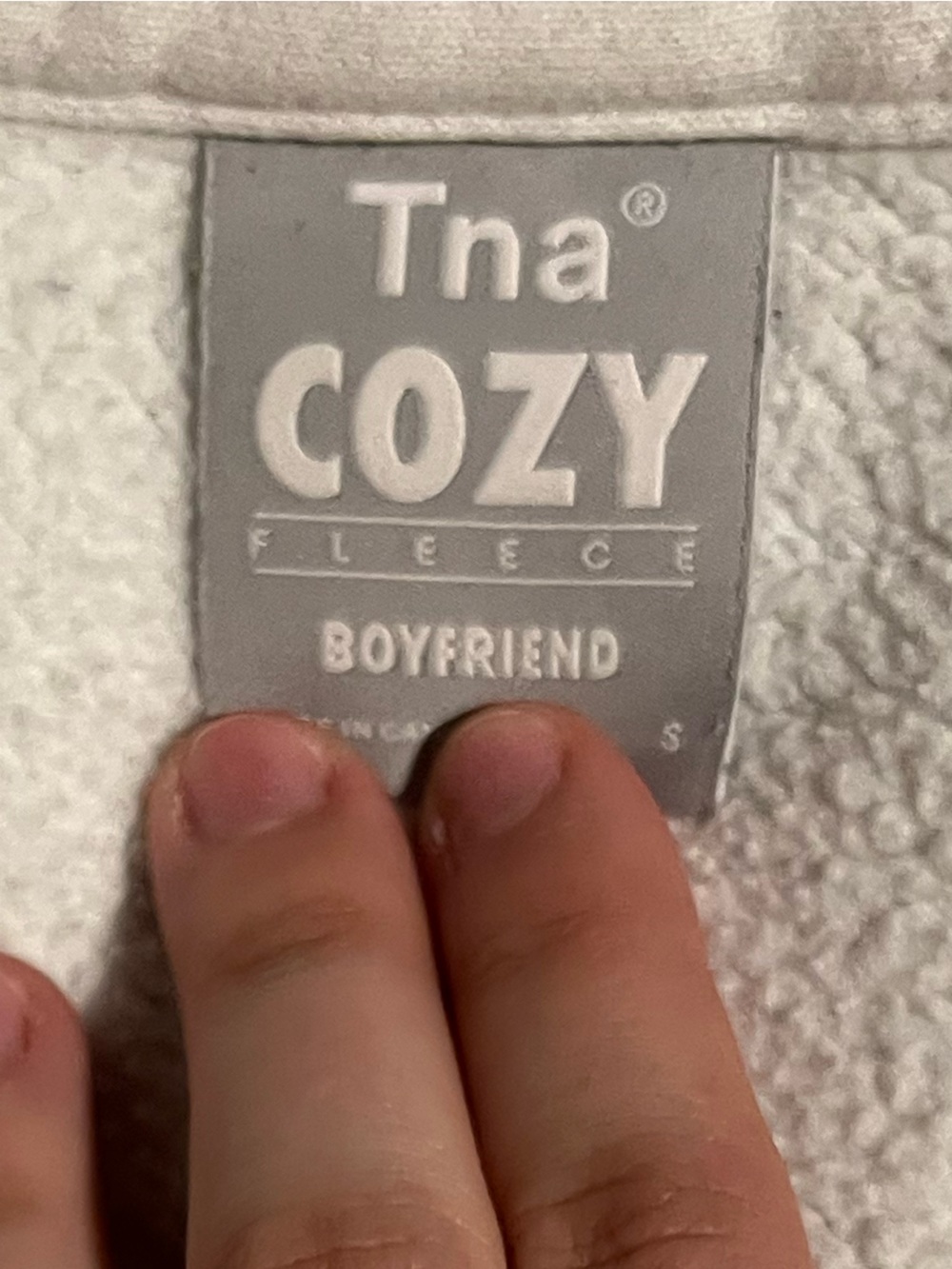 Women’s size small TNA cozy boyfriend fit sweatshirt - Picture 3 of 4